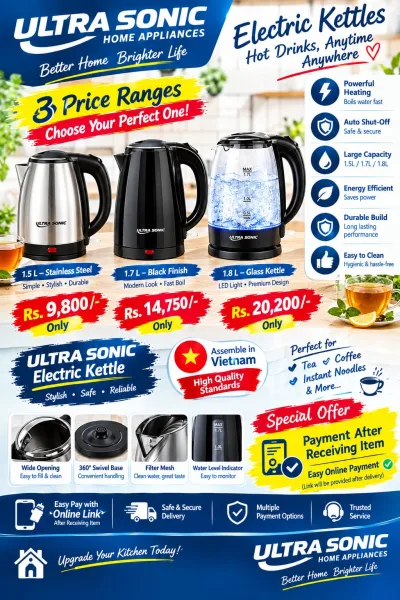 1.7L Stainless Steel Kettle