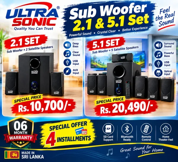 2.1 Channel Soundbar with Sub Woofer
